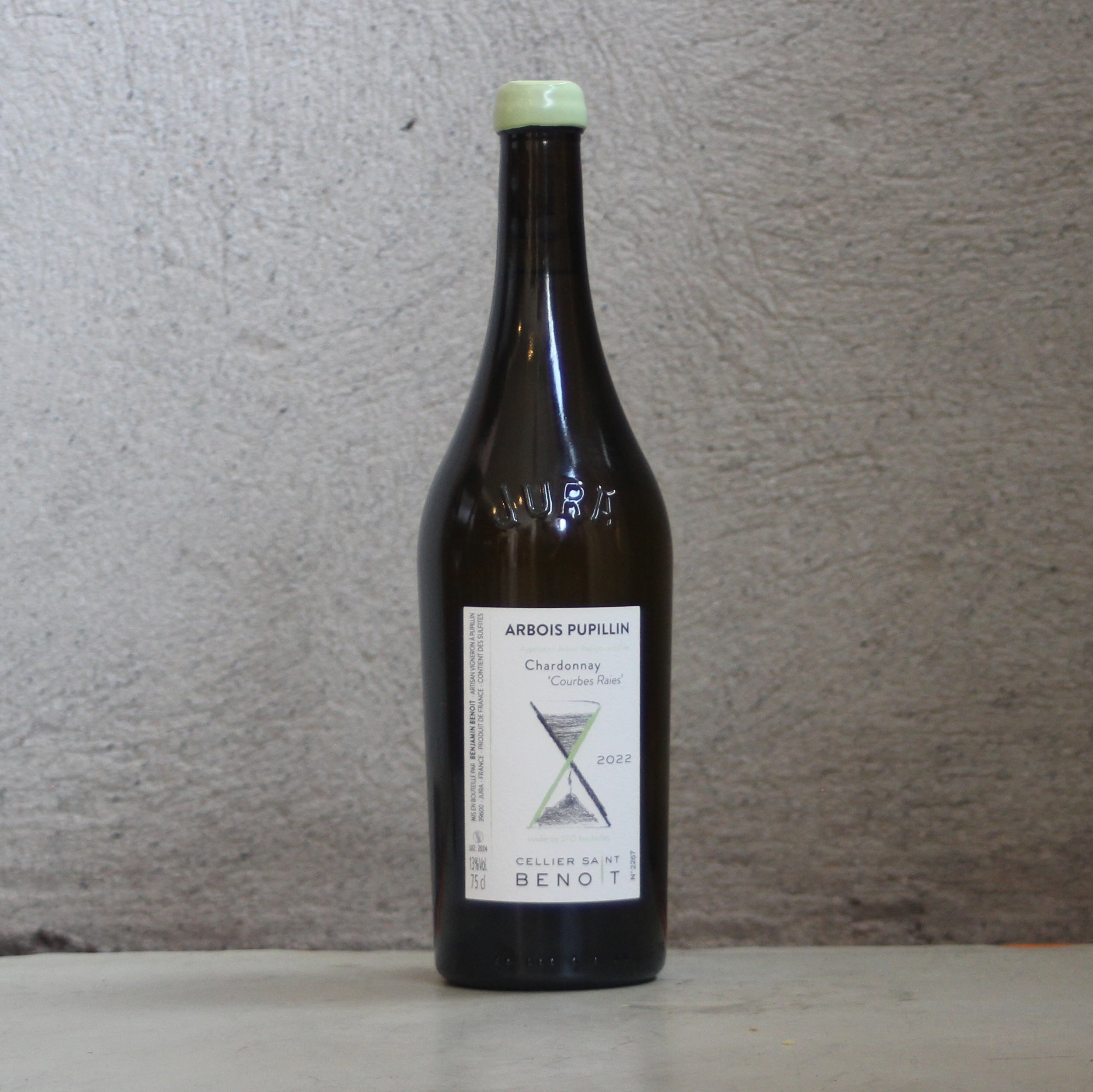 Cellier Saint Benoit 'Courbes Raies', Arbois, Jura, France, 2022