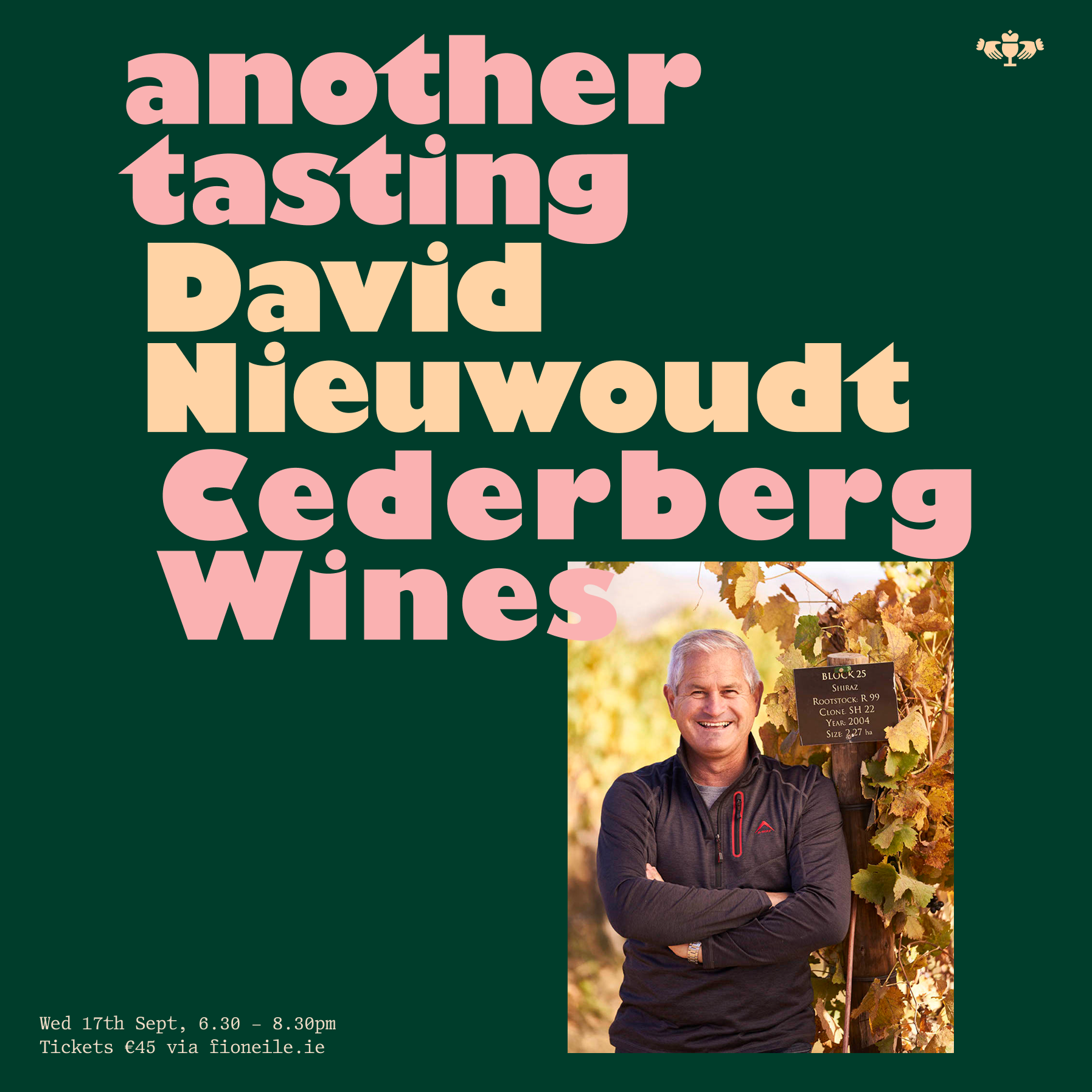17th Sept - South African Wine Tasting with David Nieuwoudt - Cederberg Wines